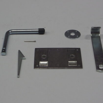 Boerenklinkstel Galvanisch verzinkt 120x85mm (op kaart) [2mm]