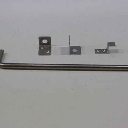 Grondgrendel met 2 geleiders RVS 400mm [16mm]