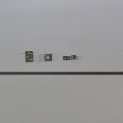 Grondgrendel met 2 geleiders RVS 800mm [16mm]