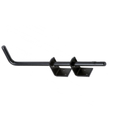 Grondgrendel Zwart gepoedercoat 400mm [16mm]