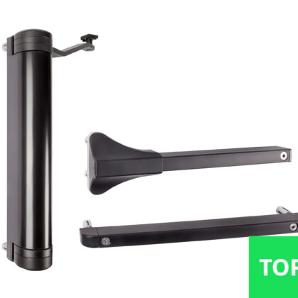 Poortsluiter Zwart Aluminium tot 1100mm (bestaande poort)