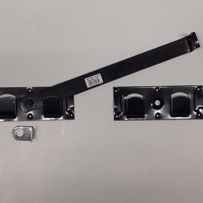 Overslaggrendel Zwart gepoedercoat 450mm