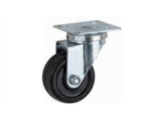 Zwenkwielen Zilver Ø50mm [zonder rem]