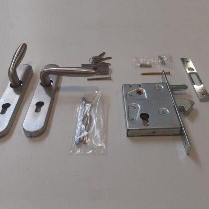 Set voor schuifpoorten RVS 100x130mm