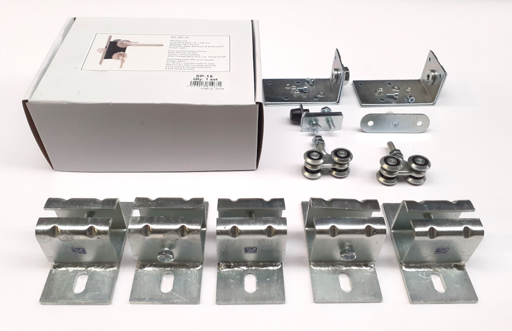 Plafondbevestigingsets voor schuifpoorten 1500x1900mm(33mm)