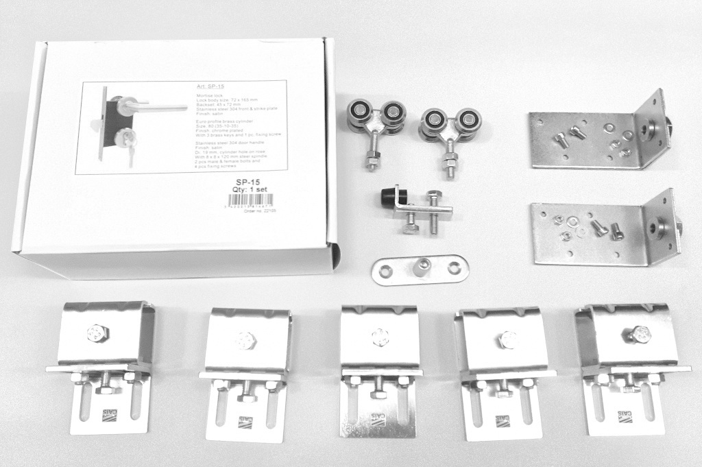 Wandbevestigingsets voor schuifpoorten 1165x1900mm(42mm)