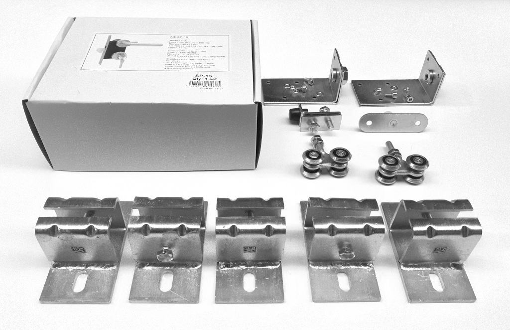 Plafondbevestigingsets voor schuifpoorten 1500x1900mm(42mm)