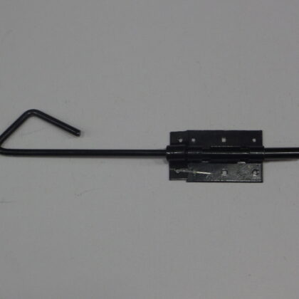 Staartgrendel Zwart gepoedercoat 400mm