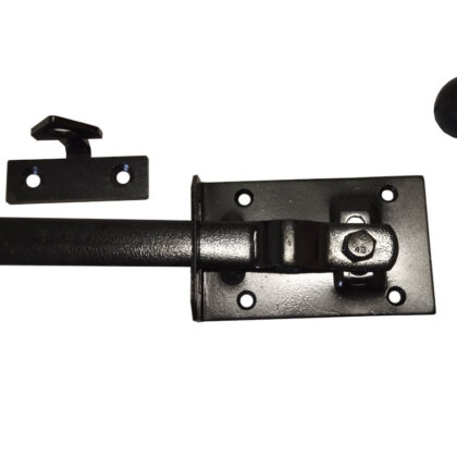 Tuinheksluiting met neus Zwart verzinkt 100x60mm [2mm]