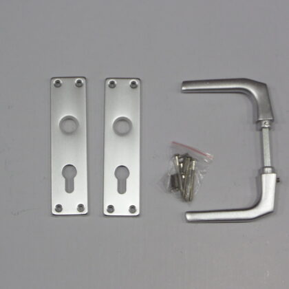 Deurschild en deurkruk Aluminium 55mm