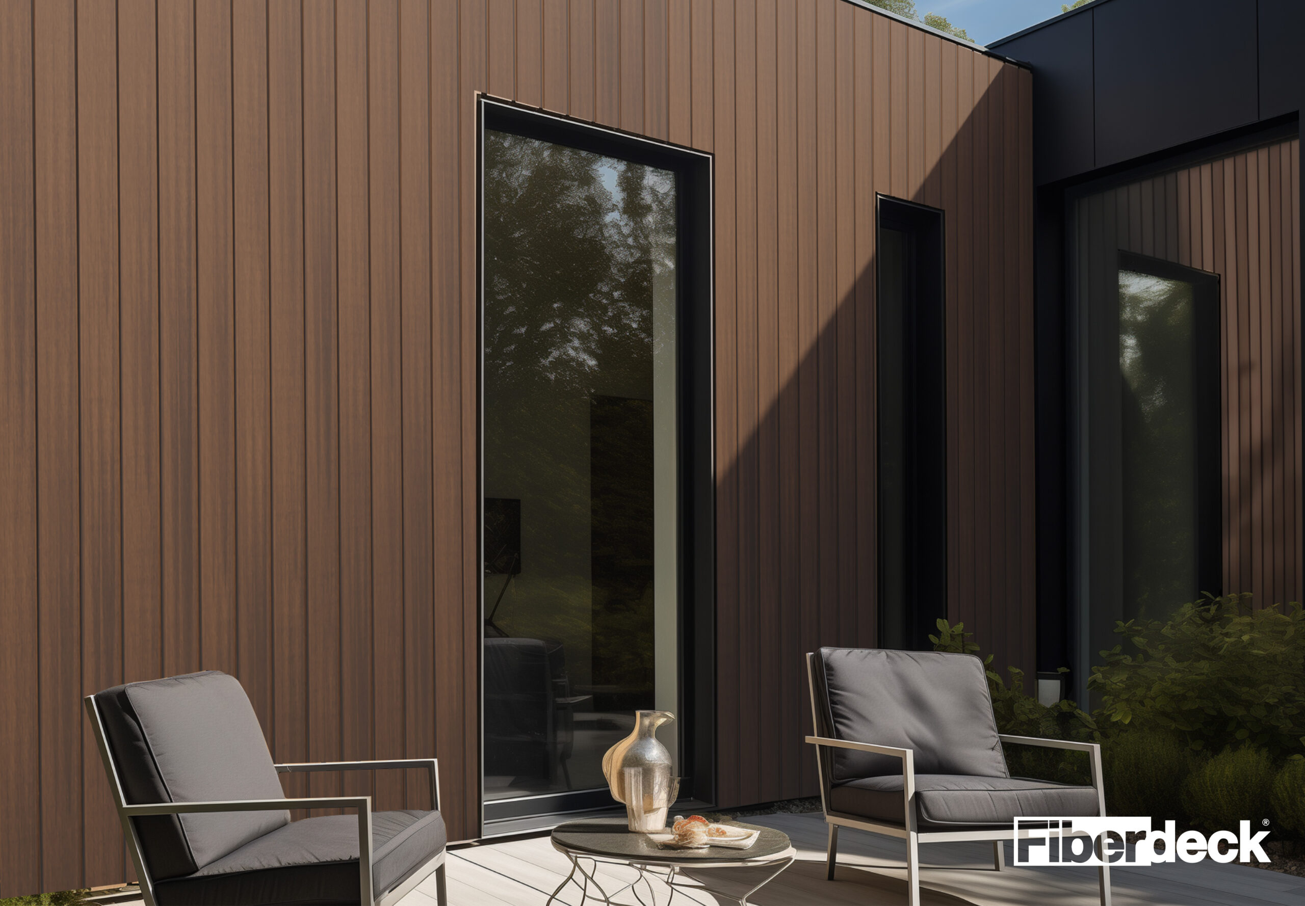 WEO® Essential- Gardenwall houtcomposiet WPC gardenwall met een natuurlijke houtlook lengte 290cm!