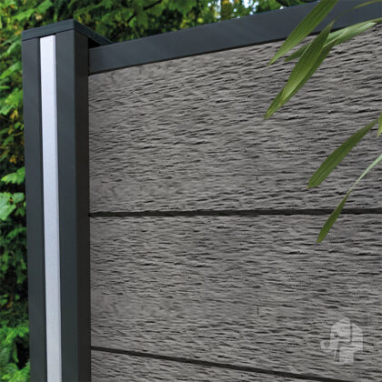 008861 | Schutting paal | Aluminium | Antraciet | Modular | 6.8x6.8x181cm