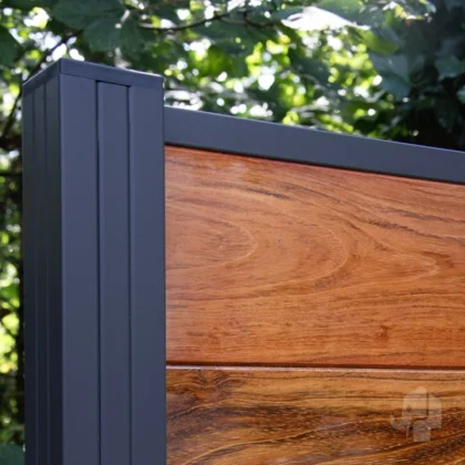 009215 | Schutting Paal | Aluminium | Antraciet | Modular | 6.8x6.8x270cm