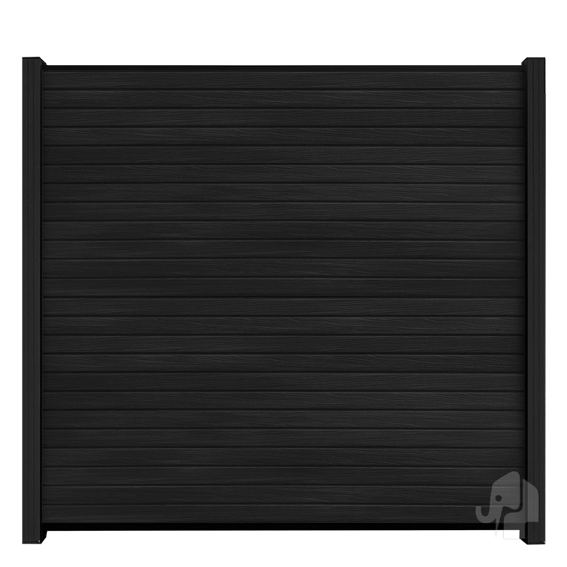 011945 | Lamel | Dubbele Rhombus | Houtcomposiet | Nero zwart | Co-Ex | 2x14.1x180cm