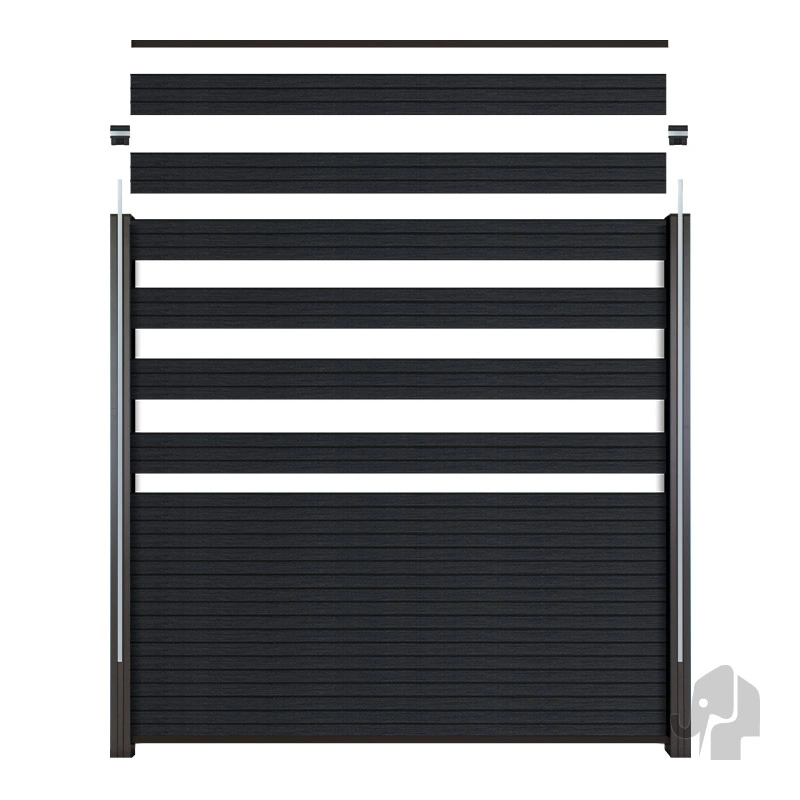 025023 | Lamel | Houtcomposiet | Antraciet | FSC© | 2x14.1x180cm