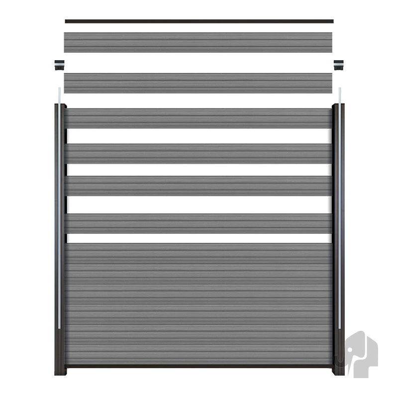 025160 | Lamel | Houtcomposiet | Natural Grey | Co-Ex | FSC© | 2x14.1x180cm