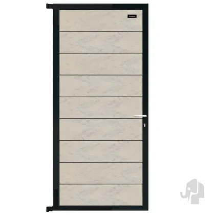 025958 | Tuindeur | Houtcomposiet | Bi-color betongrijs | FSC© | 4x90x195cm