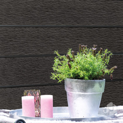 025959 | Schutting (8 lamellen) | Houtcomposiet | antraciet | FSC© | 2x180x180cm