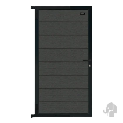 025962 | Tuindeur | Houtcomposiet | Rock Grey | 4x90x174cm