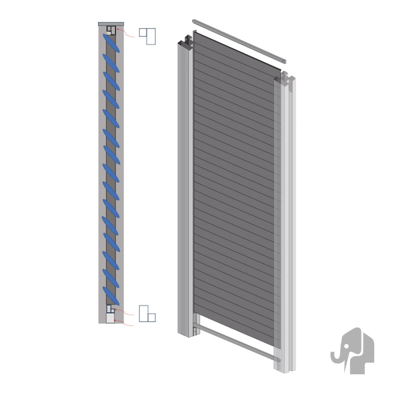 026064 | Shutter Schutting | Aluminium | Antraciet | 2x90x180cm