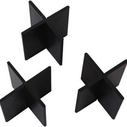 Voegkruis herbruikbaar Zwart 3mm 50x55mm (50st.)