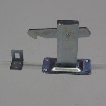 Deurvastzetter Galvanisch verzinkt 120x60mm (vloermodel) [2mm]