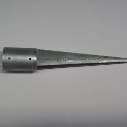 Paalhouder met pen, rond Vuurverzinkt 101x600mm [2mm]