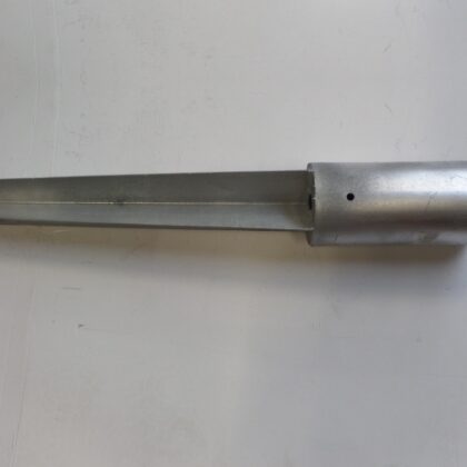 Ronde paalhouder (andere pen) Vuurverzinkt 121x900mm [3mm]