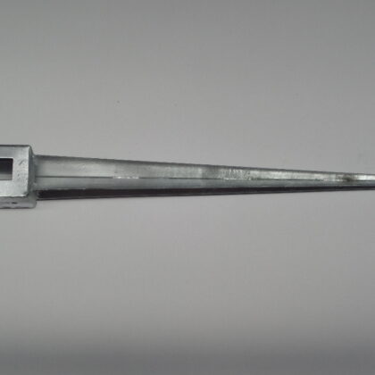 Paalhouder met pen + sleuf Vuurverzinkt 91x91x900mm [2,5mm]