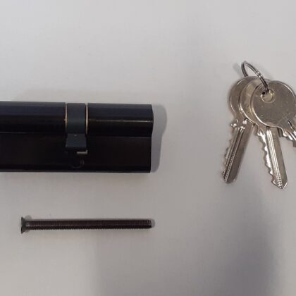Cilinder Zwart gepoedercoat 35/35