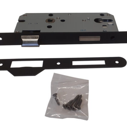 Insteekcilinderslot Zwarte structuurcoating 74x170mm