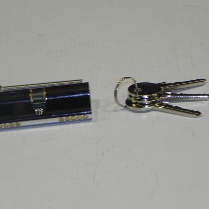 Gelijksluitende cilinder Gechromeerd 35/35