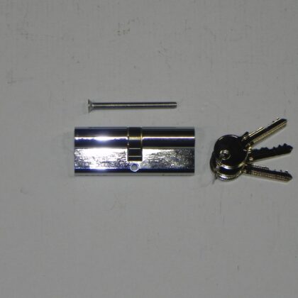 Gelijksluitende cilinder Gechromeerd 40/40