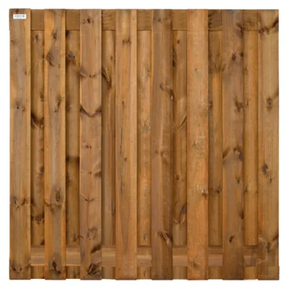 007238 | XL Schutting | Grenen | Bruin Verduurzaamd | 4.7x200x200cm Elephant® | 15 planks | Met 15 Extra Brede Planken 15mm