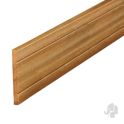 007336 | Schuttingplank | Hardhout | Duurzaam | Eiken | FSC© | 1.6x14.5cm Elephant® | 2 V-Groeven/Vlak Geschaafd lengte180cm