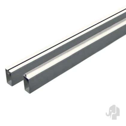 011258 | Onder- en Boven Regel | Geanodiseerd Aluminium| 2x2.5x180cm "Horizontale Montage" Mix & Match / Zweeds rabat
