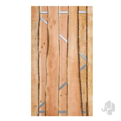 012417 | Tuindeur | Douglas | FSC© | 5.6x100x180cm Elephant® | Country | Exclusief beslag | Met stalen frame