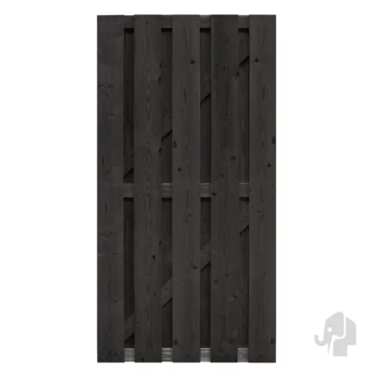012900 | Tuindeur | Vuren | Zwart | FSC© | 4.5x90x180cm Elephant® | Finch | Exclusief beslag