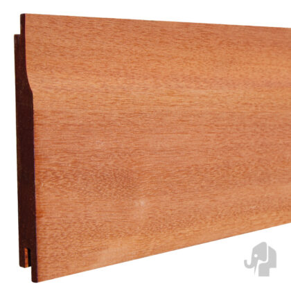 013881 | Fins rabat | Hardhout | Kapur | 1.8x14.4cm Elephant® | Geschaafd Enkelzijdig | Mes & Groef lengte 365cm