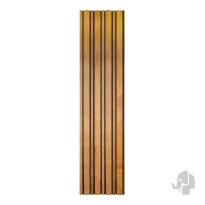 025165 | Lattenwand | Hardhout | FSC© | 3.6x55x236cm Elephant® | Mix Stripes | Tweezijdig 8 latten in twee breedtes geolied en RVS geschroefd op zwart paneel | Ideaal voor overkappingen | Ge-Olied