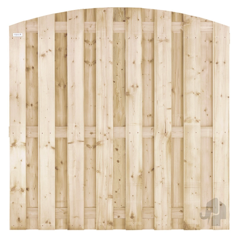 025174 | Schutting | Grenen | Groen Verduurzaamd | PEFC | 3.9x180x180cm Elephant® | 15 Planks geschroefd