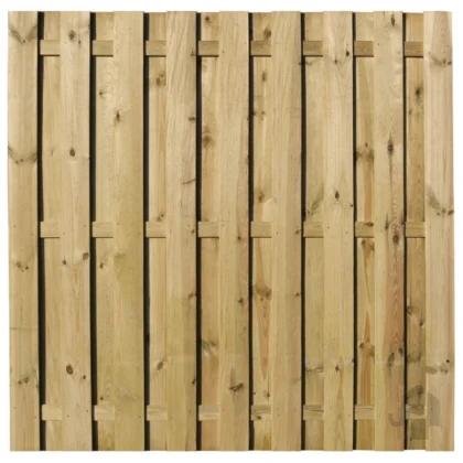 026042 | Schutting XL | Grenen | Groen Verduurzaamd | PEFC | 3.9x200x200cm Elephant® | 17 Planks | Vlak geschaafd