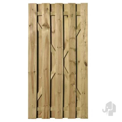 026043 | Tuindeur XL | Grenen | Groen Verduurzaamd | PEFC | 3.9x100x200cm Elephant® | Vlak Geschaafd