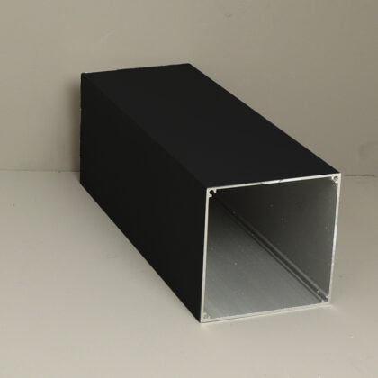 Alu.fundatiekoker 11.0x11.0x600cm zwart