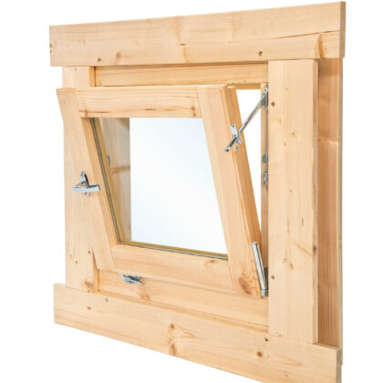 Draai- /kiepraam enkel L5.1 vuren 62,5 x 62,5 cm