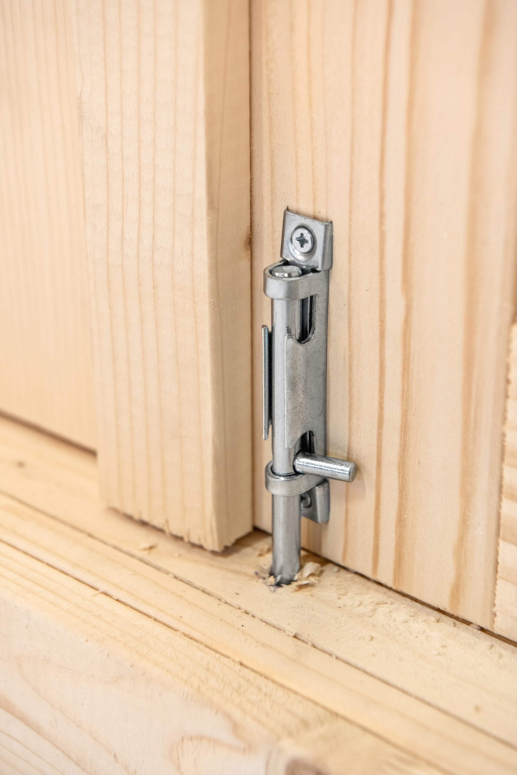 Dubbele deur+kozijn, vuren, enkel glas D3