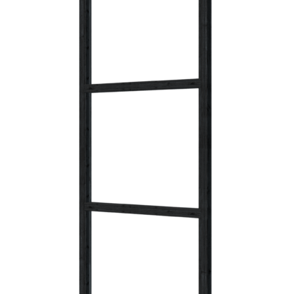 Steellook glaswand 116 x 212 cm, zwart