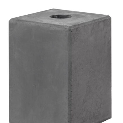 Betonsokkel Antraciet 14,0 x 14,0 x 20,0 cm Gat Ø40 mm