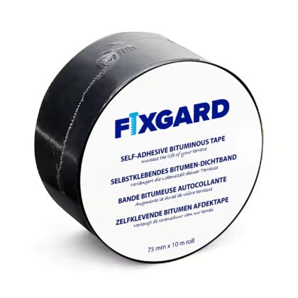 FixGard bitumen afdektape voor houten onderliggers 7,5 x 1000 cm