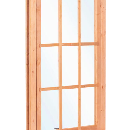 Red Class Wood uitzetraam, 9-ruits Uitzetraam B1000 x H1554 mm sponningmaat (rvs beslagset)